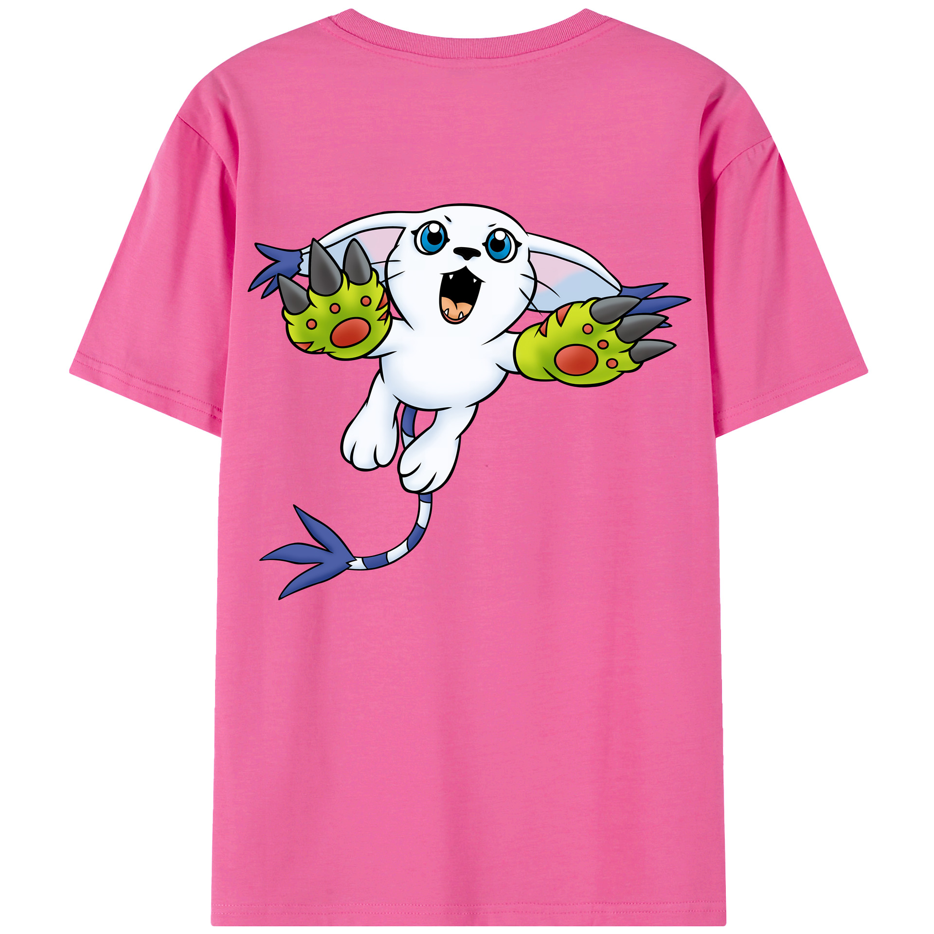 （画像用） Digimon デジタルモンスター/デジモン レディース半袖Tシャツ(バックプリント)